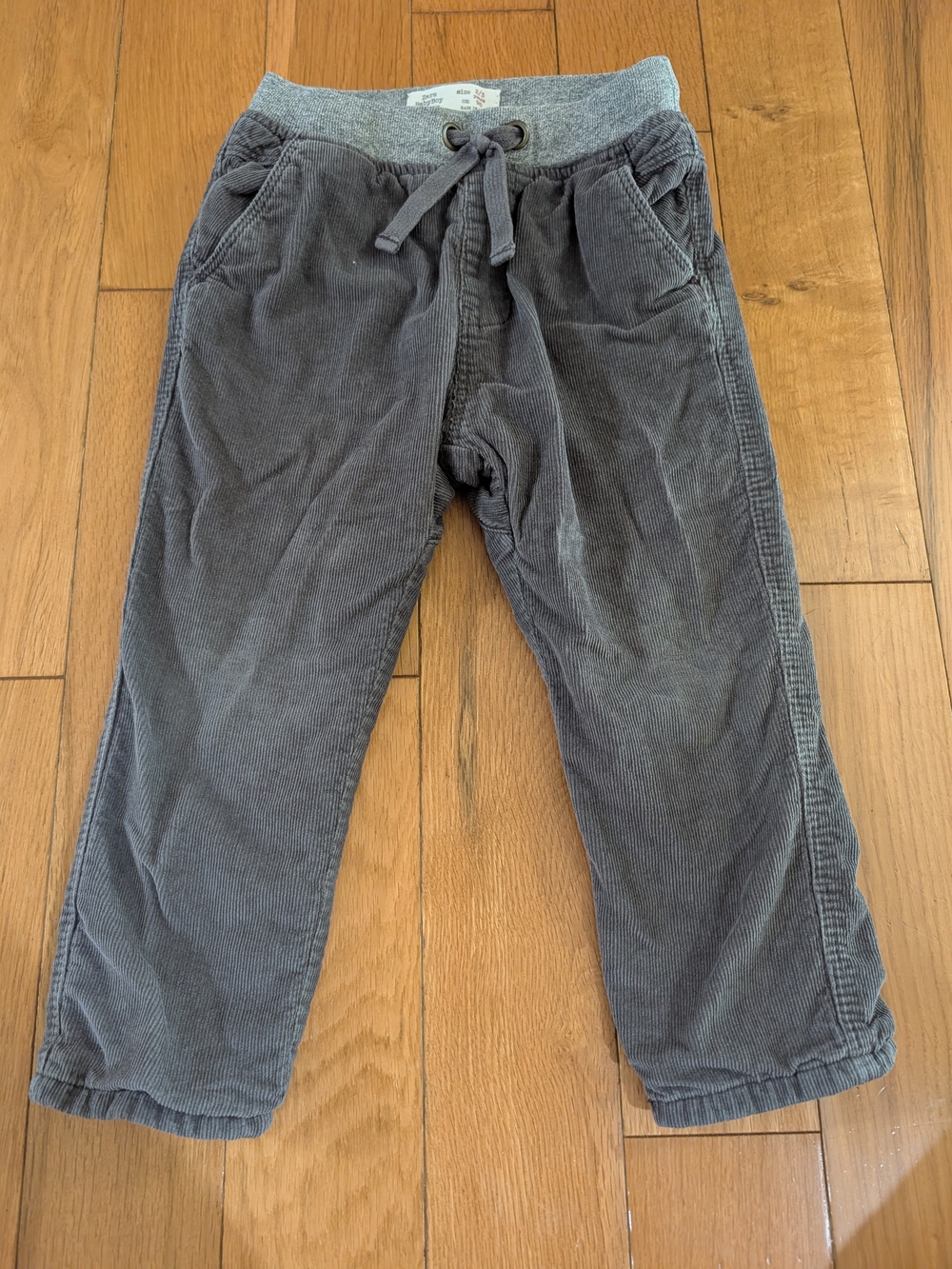 Zara Baby Boy 2/3 Year Dark Gray Corduroy Jogger Pants